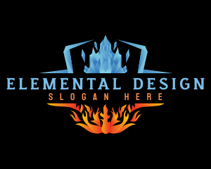 Ice Fire Element logo design