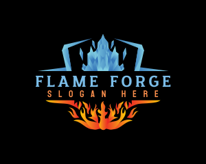 Ice Fire Element logo design