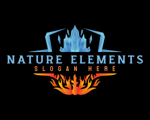 Ice Fire Element logo design