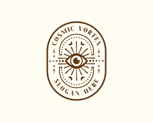 Cosmic Eye Boho logo design