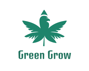 Moss Green Cannabis logo design