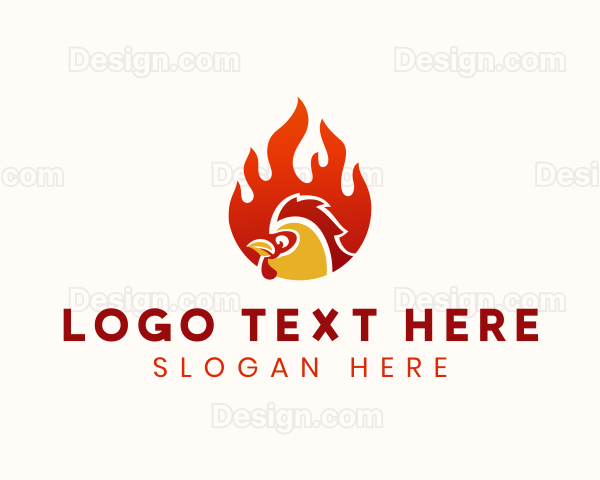 Hot Chicken Restaurant Logo