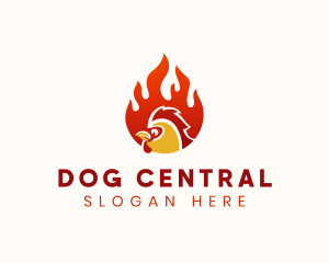 Hot Chicken Restaurant logo design