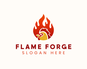 Hot Chicken Restaurant logo design