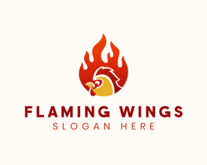 Hot Chicken Restaurant logo design