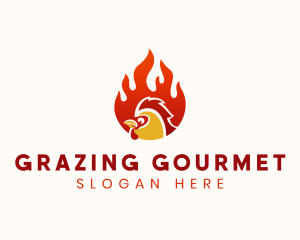 Hot Chicken Restaurant logo design