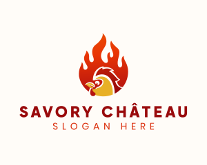 Hot Chicken Restaurant logo design