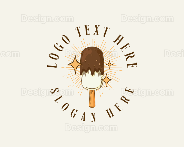 Ice Cream Popsicle Logo