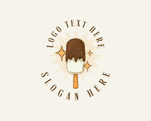 Ice Cream Popsicle Logo