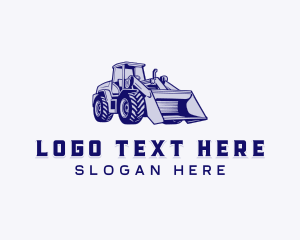 Bulldozer Contractor Machinery logo