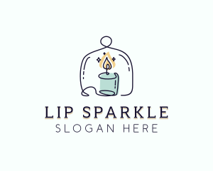 Sparkling Candle Souvenir logo design