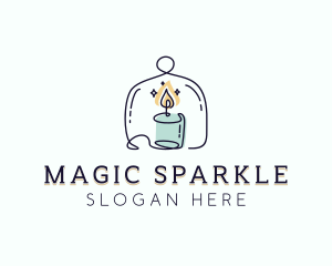 Sparkling Candle Souvenir logo design