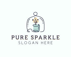 Sparkling Candle Souvenir logo design