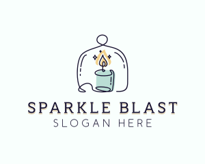 Sparkling Candle Souvenir logo design