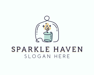 Sparkling Candle Souvenir logo design