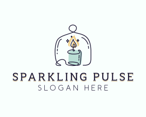 Sparkling Candle Souvenir logo design