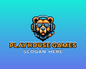 Animal Gaming Bear logo design