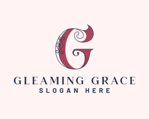 Elegant Retro Tailoring Letter G logo design