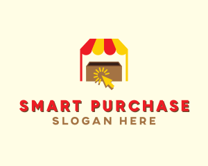 E-commerce Cart Click Stall logo design