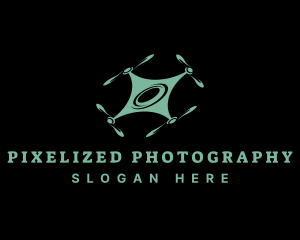 Modern Propeller Drone logo design