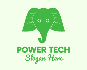 Elephant Ear Leaves Logo