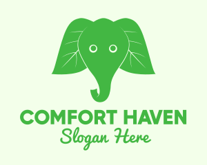 Elephant Ear Leaves logo design