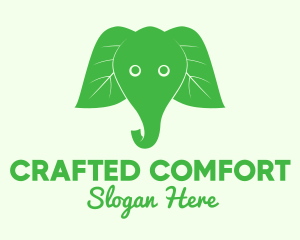 Elephant Ear Leaves logo design