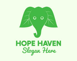 Elephant Ear Leaves logo