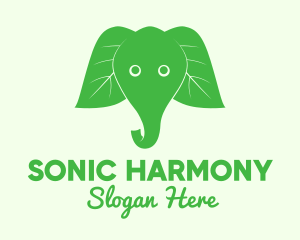 Elephant Ear Leaves logo design