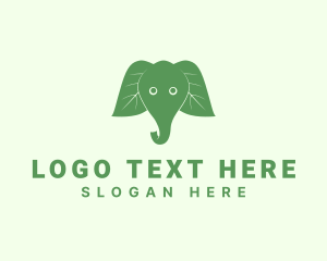 Elephant Ear Leaves logo