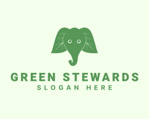 Elephant Ear Leaves logo design