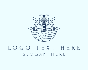 Ocean Helm Lighthouse logo