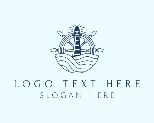 Ocean Helm Lighthouse logo