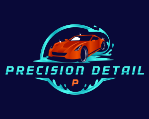 Car Wash Detailing logo design