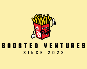 Cool Moustache Fries logo design