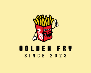 Cool Moustache Fries logo design