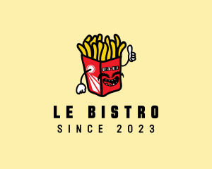 Cool Moustache Fries logo design