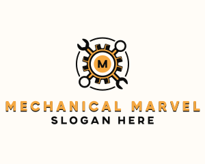 Gear Wrench Mechanic logo design