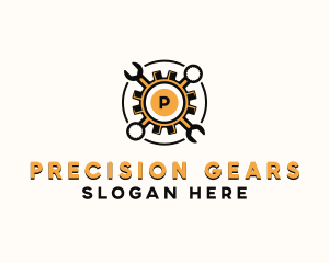 Gear Wrench Mechanic logo design