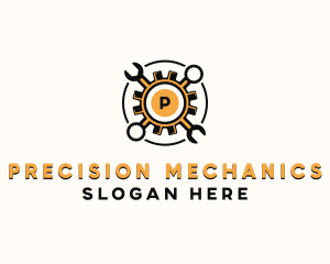 Gear Wrench Mechanic logo design