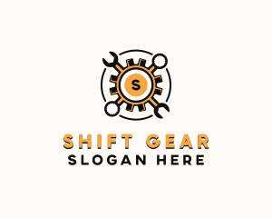 Gear Wrench Mechanic logo design