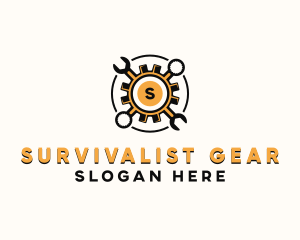 Gear Wrench Mechanic logo design