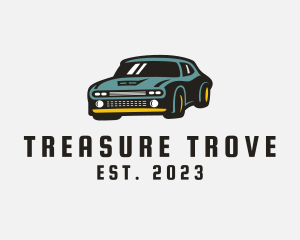 Retro Sports Car logo design