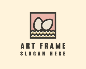 Egg Hay Frame logo design