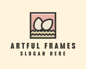 Egg Hay Frame logo design