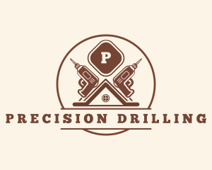 Drill House Building logo design