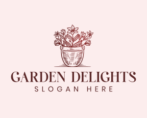 Flower Garden Botanical logo design