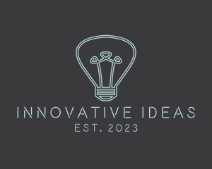 Electrical Edison Bulb logo design