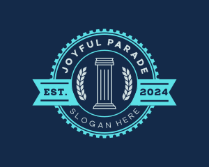 Greek Pillar Column Logo