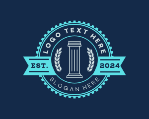 Greek Pillar Column Logo